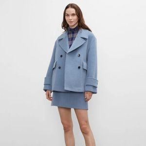 Club Monaco Relaxed Peacoat - Blue